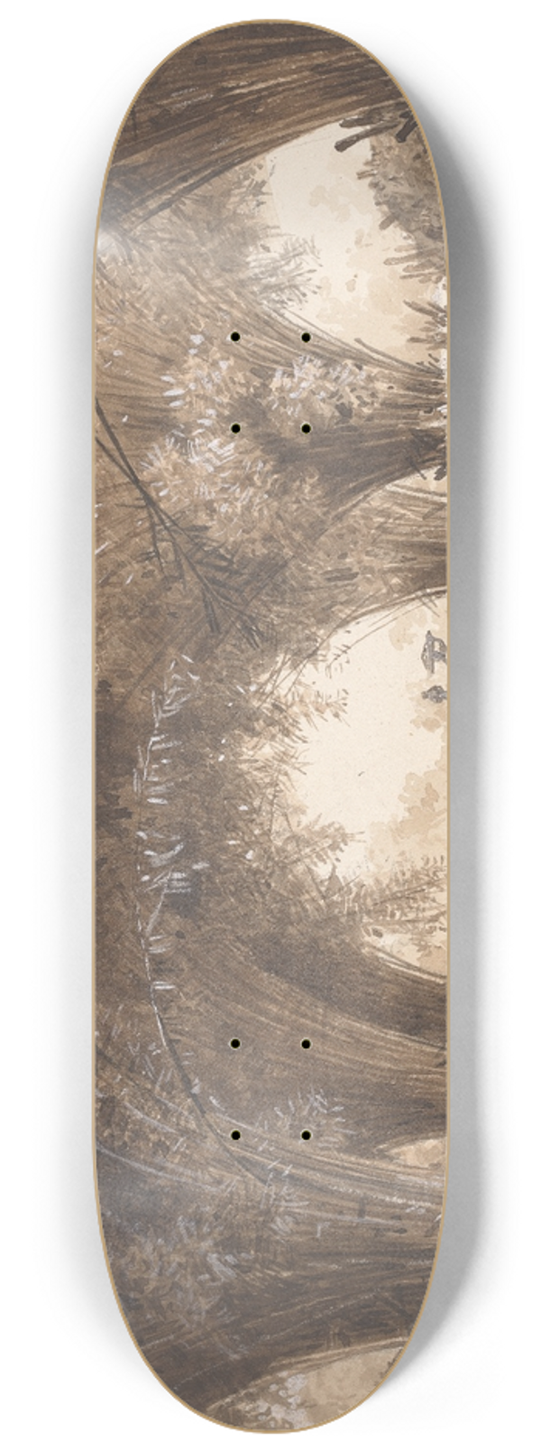 Michel Jean Cazabon - Bamboos St. Ann 8.25 inch art skate deck