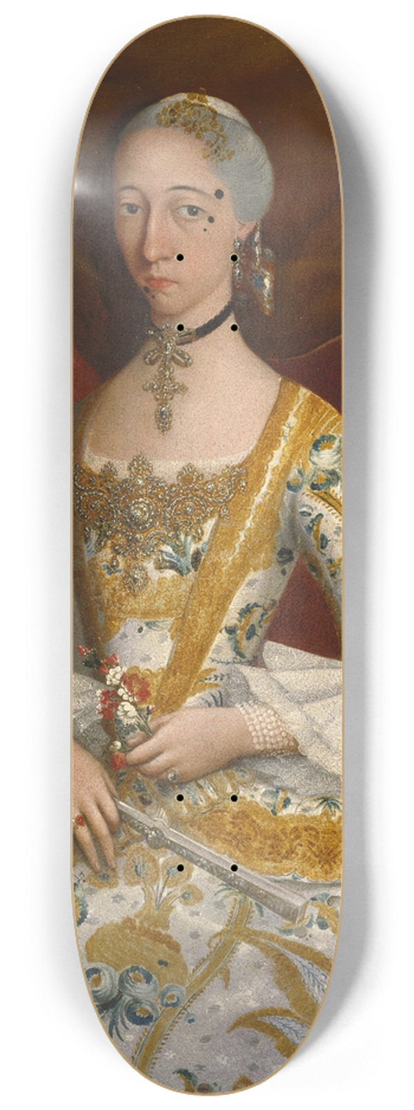 Miguel Cabrera - Doa Mara de la Luz Padilla y (Gmez de) Cervantes 8.25 inch art skate deck