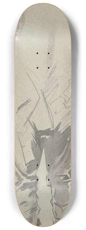 Anton Burger - Farmer from behind 8.25 inch art skate deck