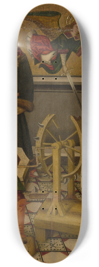 Miguel Ximnez - The Martyrdom of SaintCatherine 8.25 inch art skate deck
