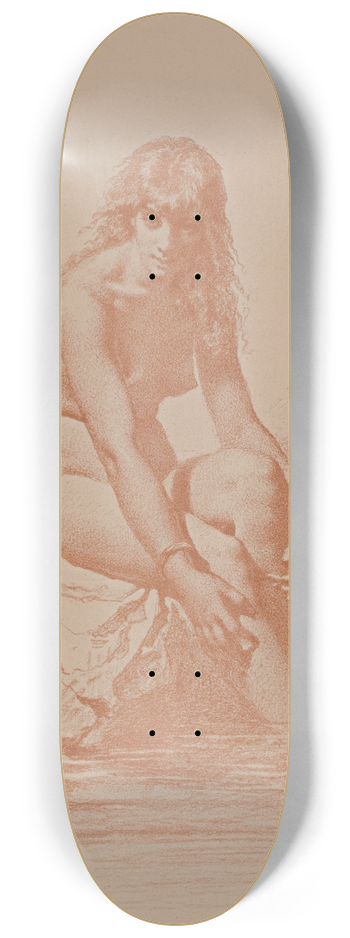 Mihly Zichy - Nude Print 8.25 inch art skate deck