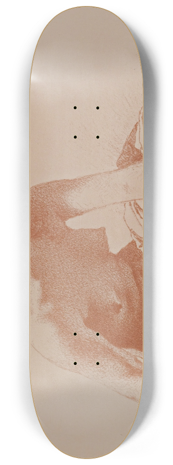 Mihly Zichy - Nude Print 8.25 inch art skate deck
