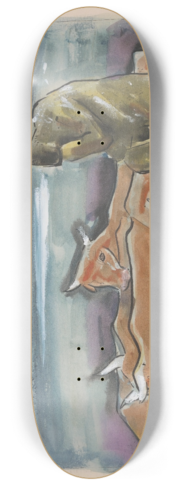 Mikul Galanda - Evening in the Pasture 8.25 inch art skate deck