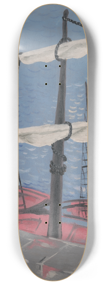 Mikul Galanda - Fishing Boats 8.25 inch art skate deck