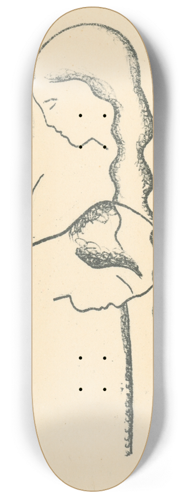 Mikul Galanda - Milenci II 8.25 inch art skate deck