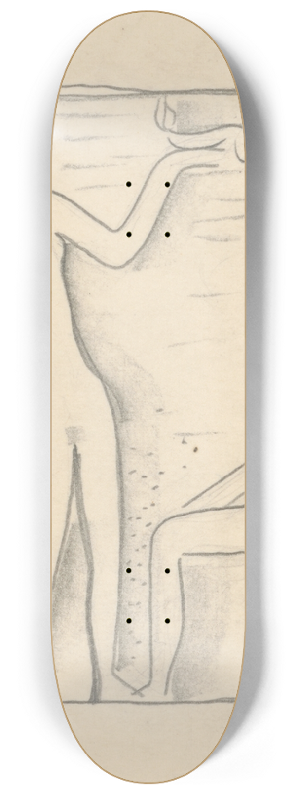 Mikul Galanda - Study for the Painting with Prometheus 8.25 inch art skate deck