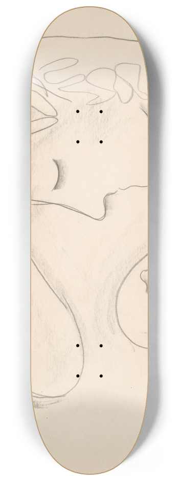 Mikul Galanda - Womans head 8.25 inch art skate deck