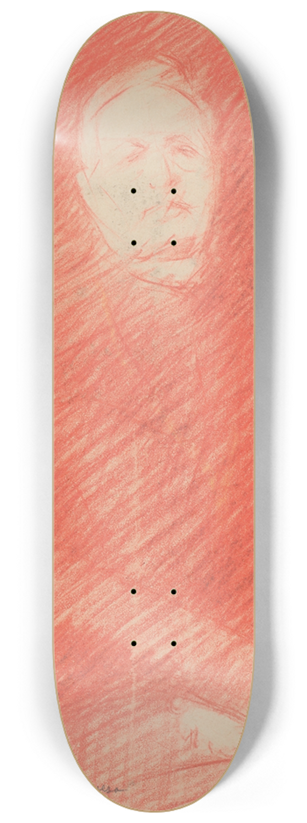 Milan Thomka Mitrovsk - Sketch for a Portrait of Bishop Moyzes 8.25 inch art skate deck