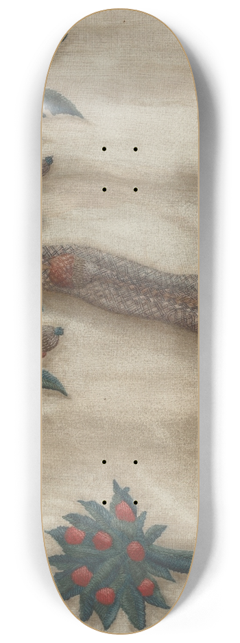 Mildred E. Bent - Embroidered Bed Hanging 8.25 inch art skate deck