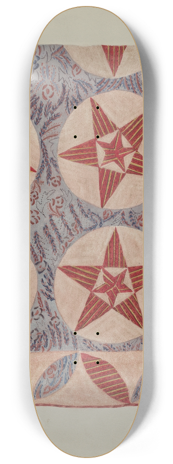 Mildred E. Bent - Quilt Applique 8.25 inch art skate deck