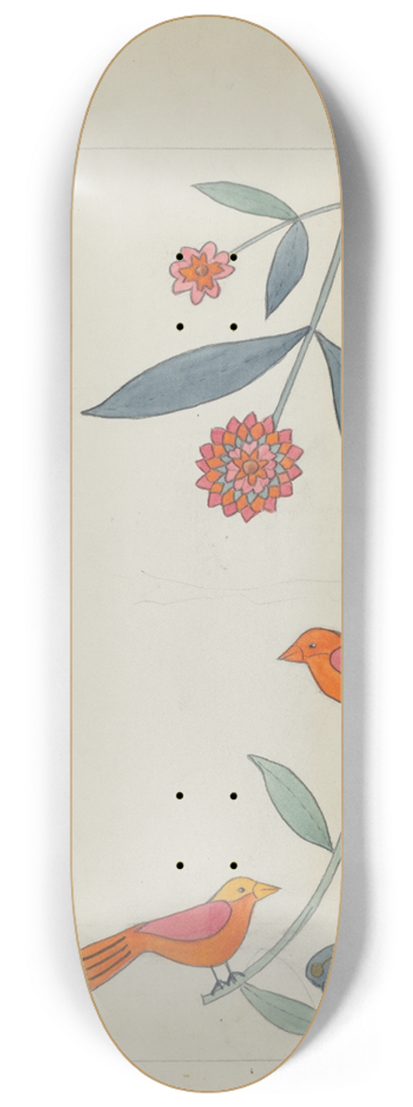 Mildred Prince - Applique Quilt 8.25 inch art skate deck