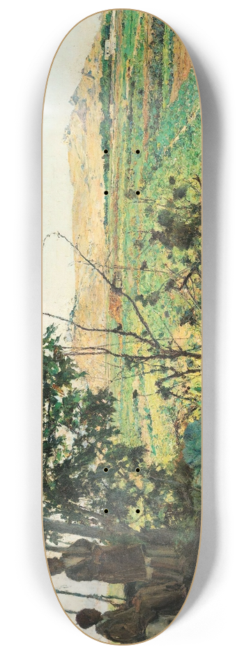 mile Friant - Landscape Of The Suburbs Of Tunis 8.25 inch art skate deck