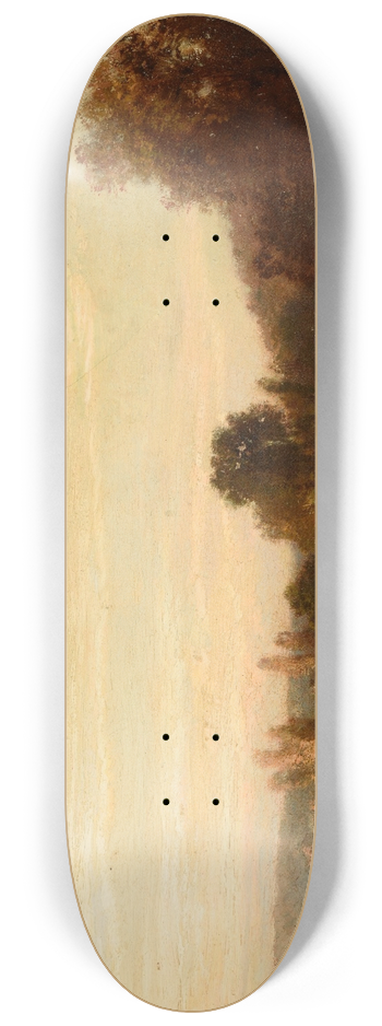 mile Lambinet - Paysage avec cours deau 8.25 inch art skate deck