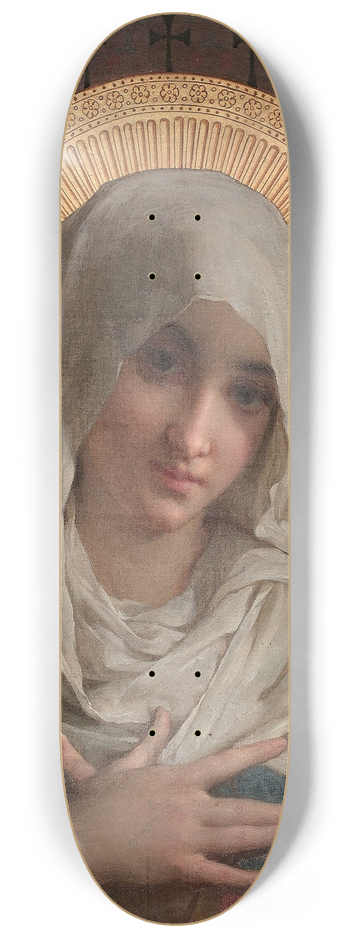 mile Munier - La Vierge en buste 8.25 inch art skate deck