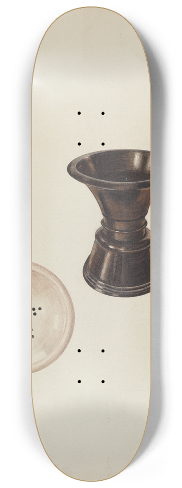 Milton Bevier - Sand Blotter 8.25 inch art skate deck