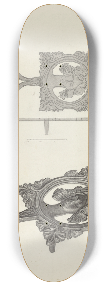 Milton Grubstein - Flat Iron Holder 8.25 inch art skate deck