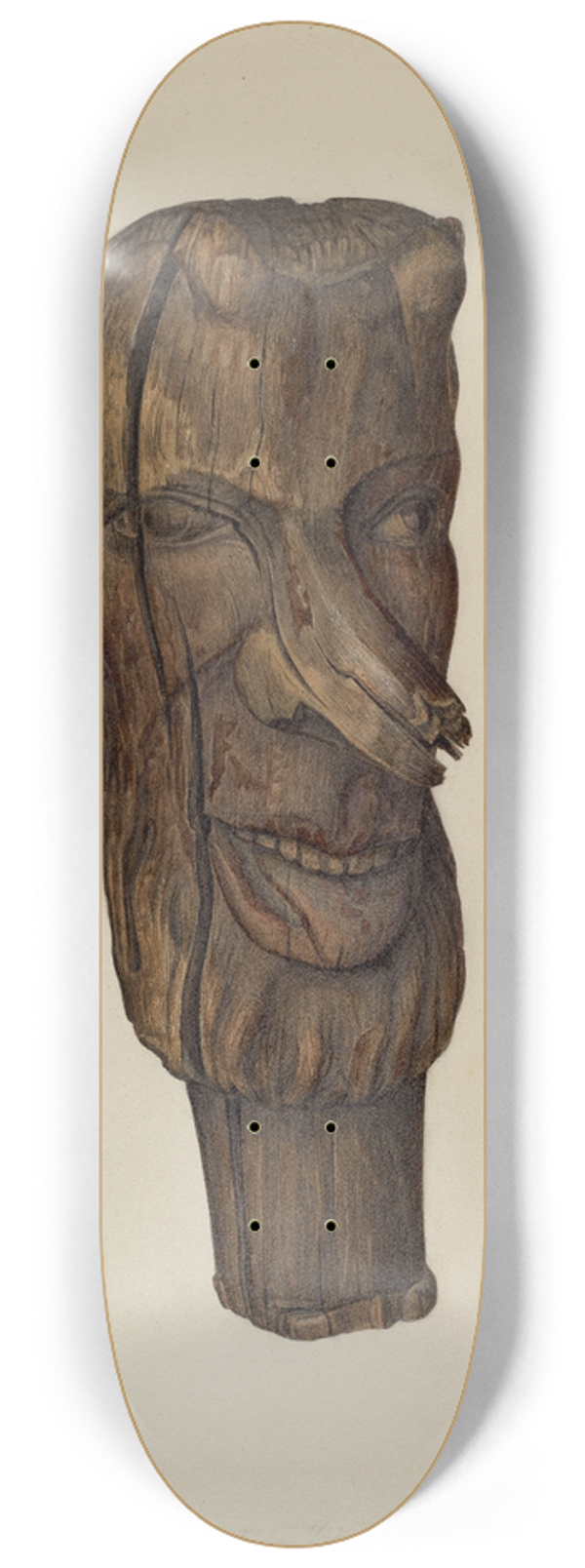 Mina Lowry - Hitching Post Finial 8.25 inch art skate deck