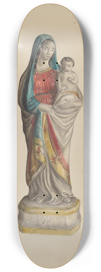 Mina Lowry - Madonna and Child 8.25 inch art skate deck