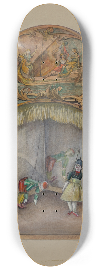 Mina Lowry - Toy Theater with Automatic Dancer 8.25 inch art skate deck