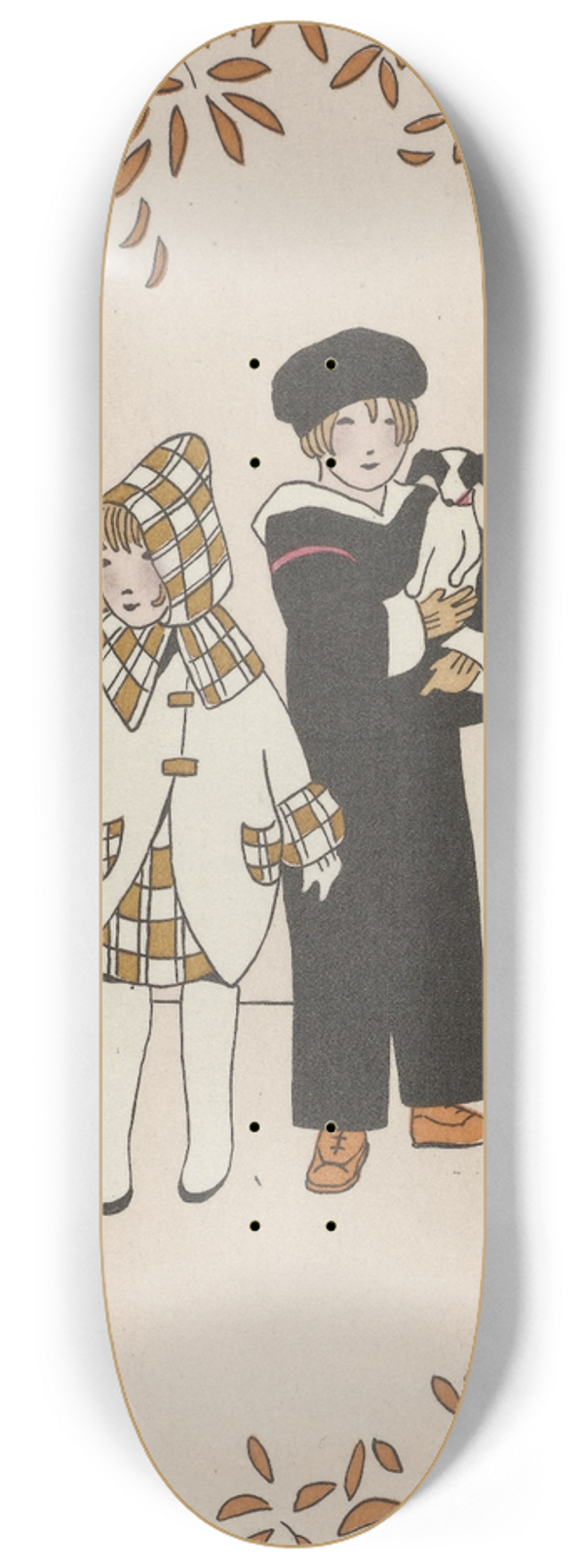 Monogrammist MFN - Manteau de ratin 8.25 inch art skate deck