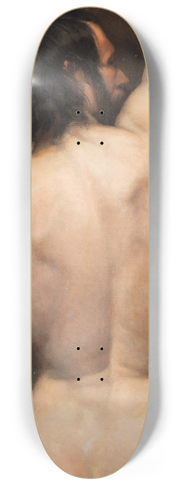 Monogrammist - Mnnlicher Rckenakt 8.25 inch art skate deck