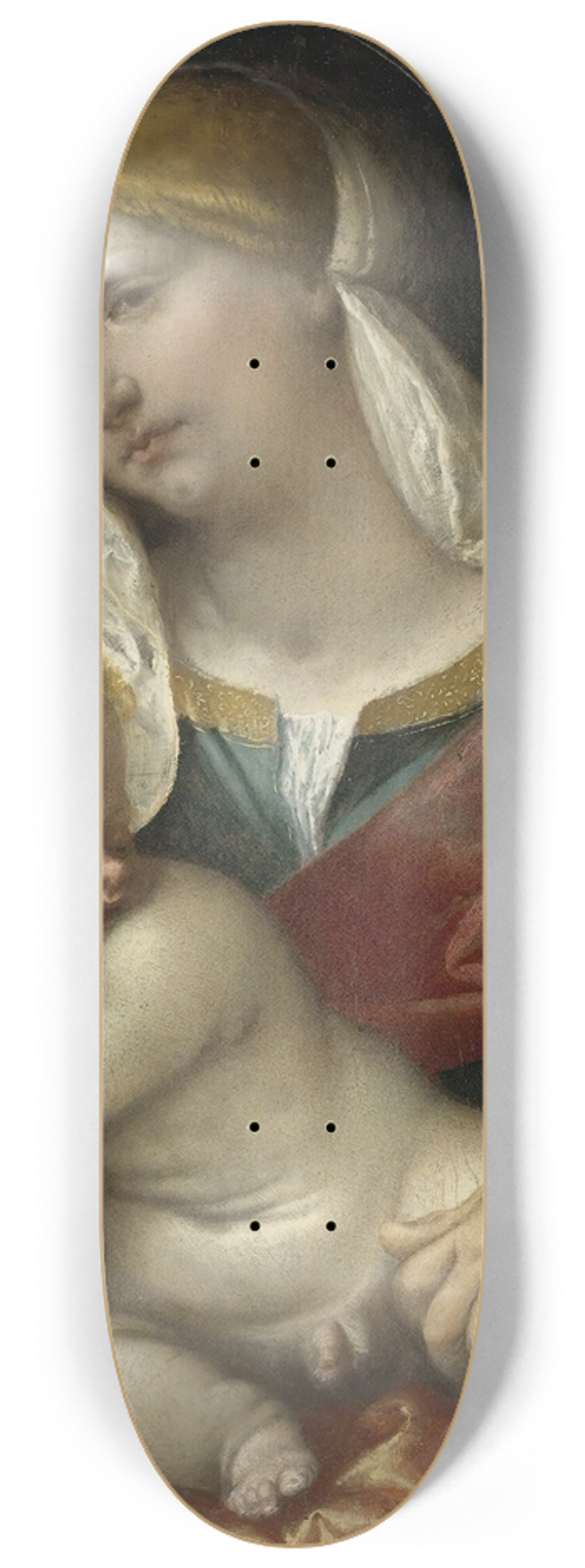 Moretto Da Brescia - Madonna And Child With A Dog 8.25 inch art skate deck