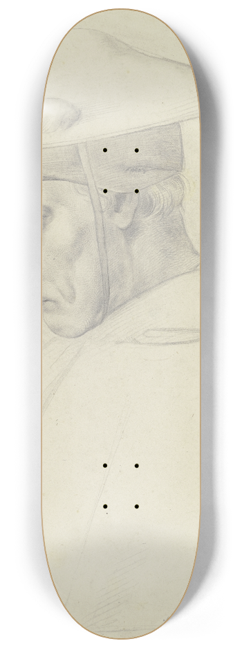 Moritz Daniel Oppenheim - Der Heilige Bonaventura aus Raffaels Disputa 8.25 inch art skate deck