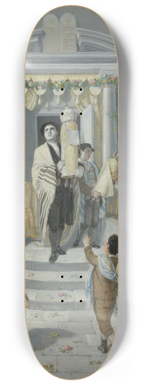 Moritz Daniel Oppenheim - Shavuot (Pentecost) 8.25 inch art skate deck