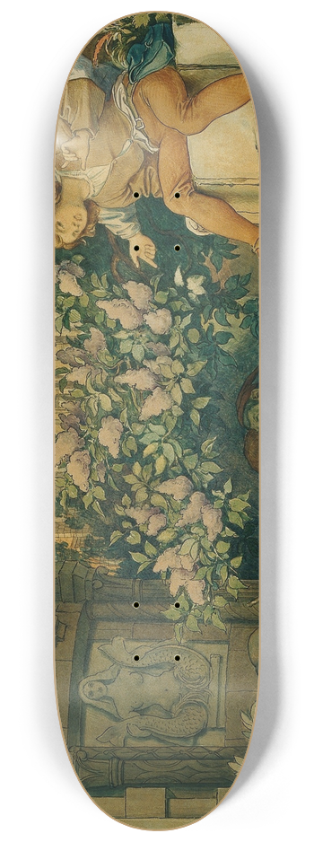 Moritz von Schwind - Die schne Melusine; VI. Die bsen Zungen 8.25 inch art skate deck