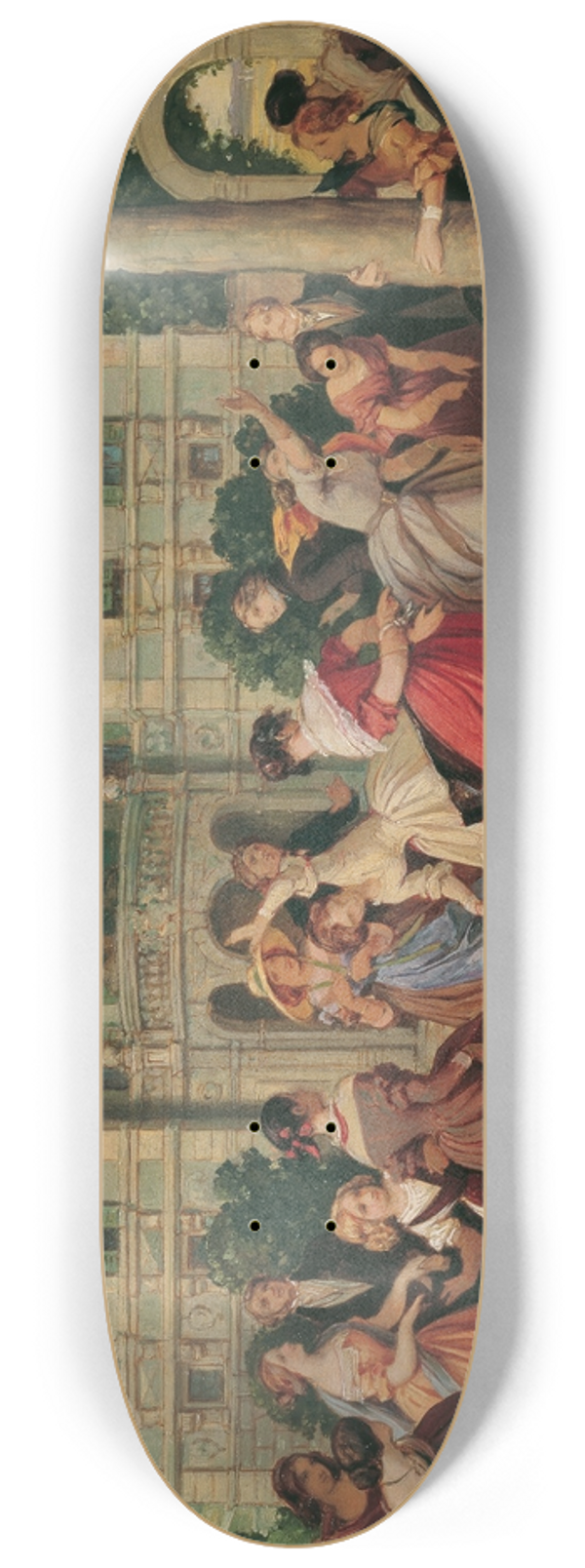 Moritz von Schwind - Gesellschaftsspiel 8.25 inch art skate deck