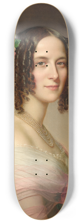 Anton Einsle - Weibliches Brustbild 8.25 inch art skate deck