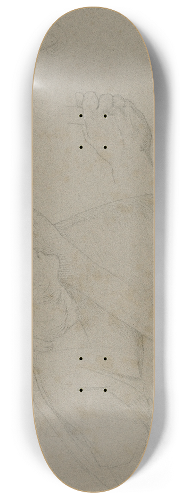 Moritz von Schwind - Studienblatt; Sngerkrieg 8.25 inch art skate deck