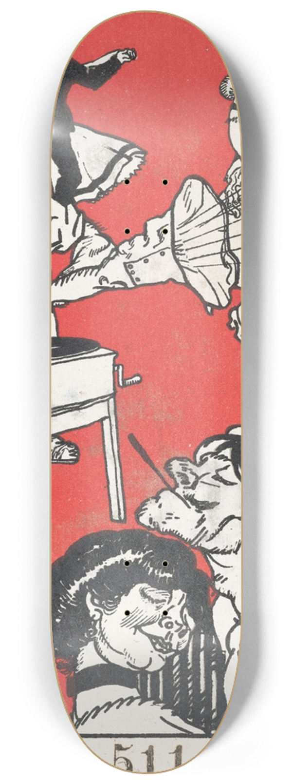 Moriz Jung - Dancers (Apachentnze!) 8.25 inch art skate deck