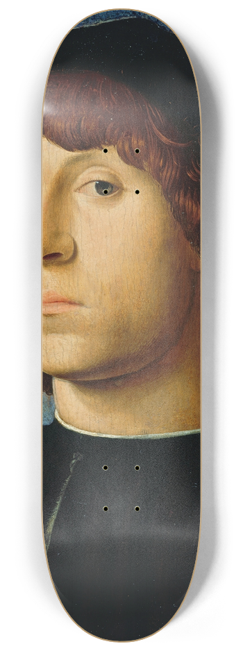 Antonello da Messina - Portrait of a Man 8.25 inch art skate deck