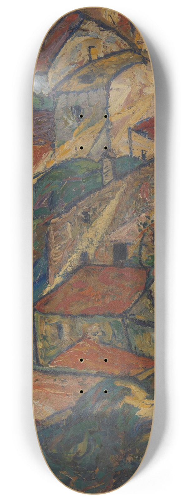 Anton Emanuel Peschka - Krumauer Stadtlandschaft 8.25 inch art skate deck