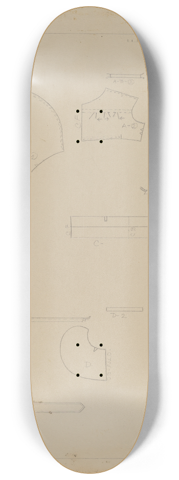 Nancy Crimi - Girls Dress (Pattern) 8.25 inch art skate deck