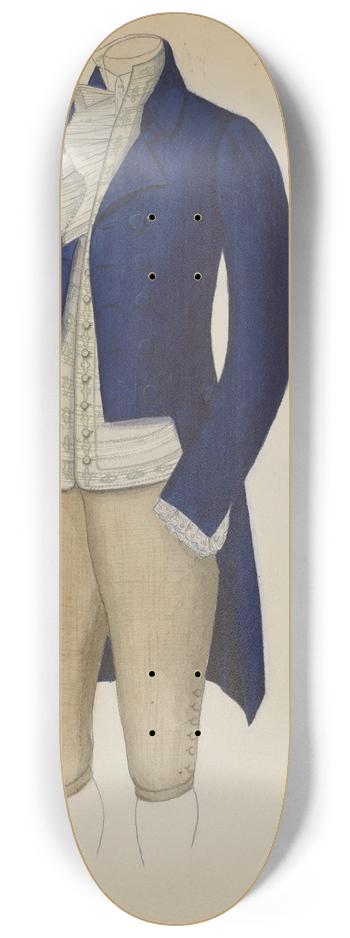 Nancy Crimi - Mans Suit 8.25 inch art skate deck