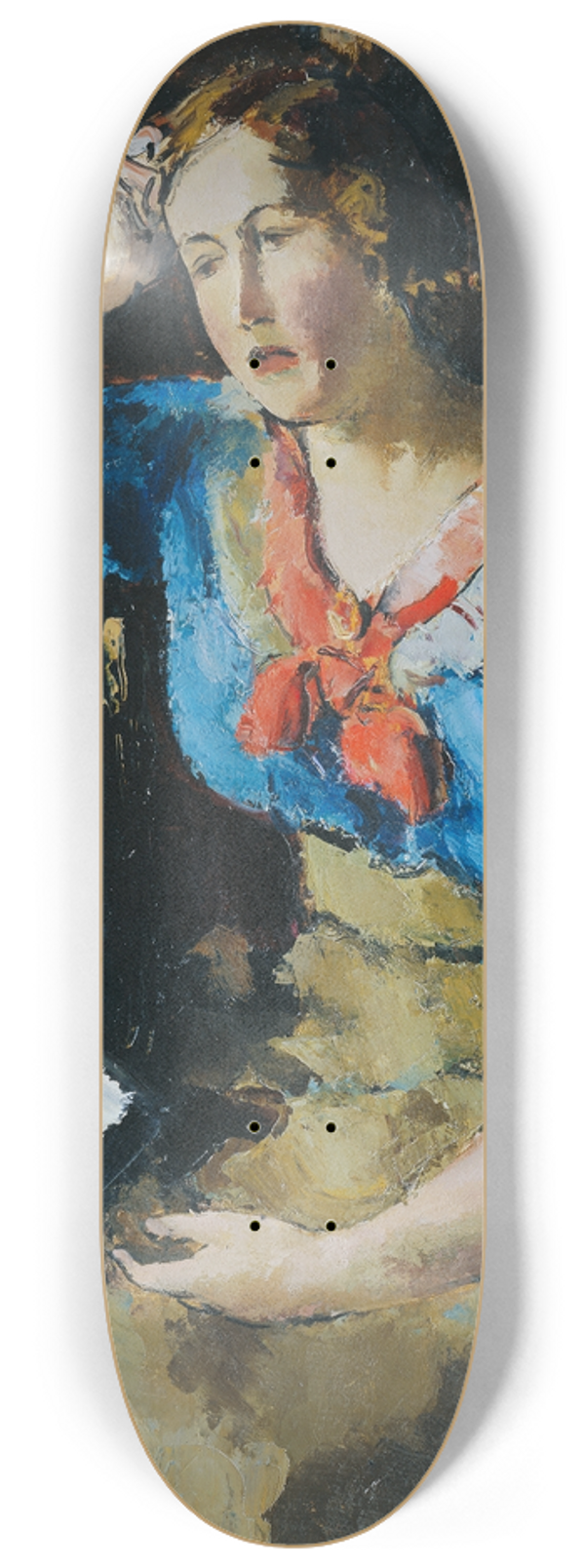 Anton Faistauer - Sitzende Dame In Blauer Bluse 8.25 inch art skate deck