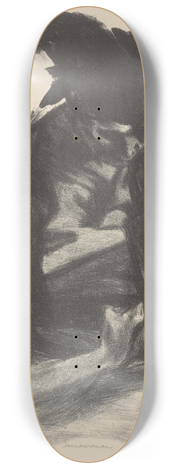 Nan Lurie - Scrubwoman 8.25 inch art skate deck