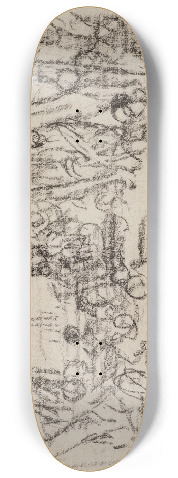 Narcisse-Virgile Diaz de La Pea - Esquisse dune composition 8.25 inch art skate deck