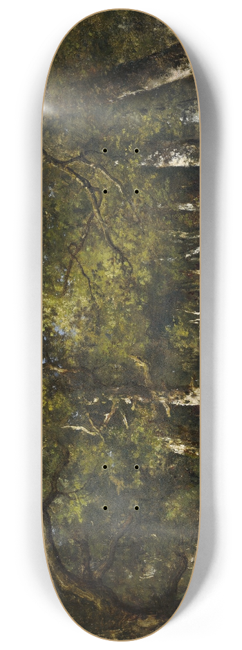 Narcisse-Virgile Diaz de La Pea - Forest Scene 8.25 inch art skate deck