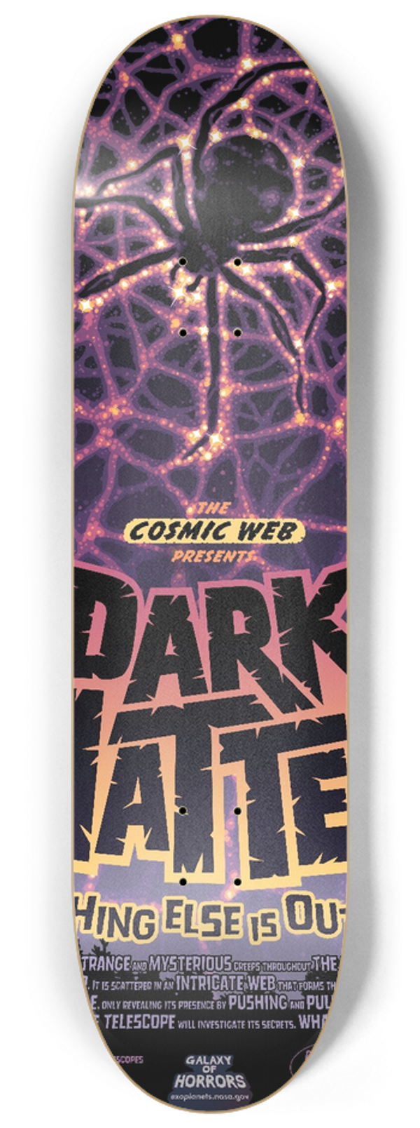 NASA - Dark Matter 8.25 inch art skate deck