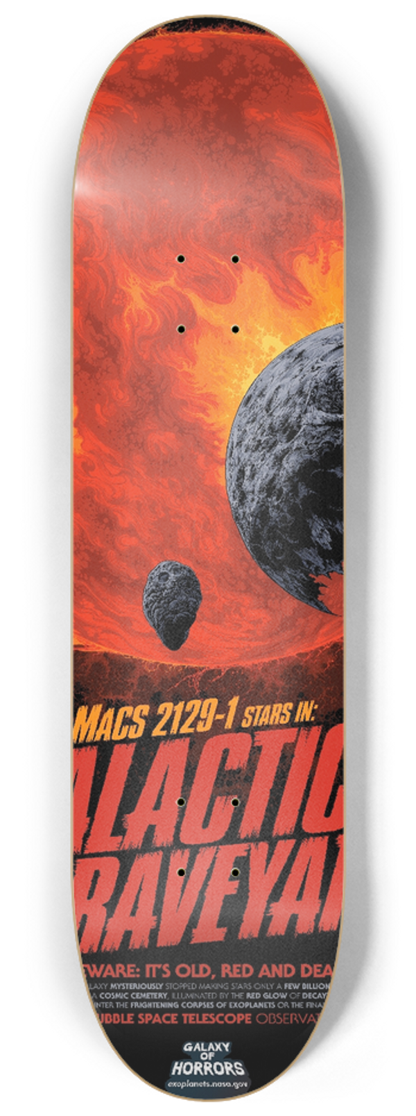 NASA - Galactic Graveyard 8.25 inch art skate deck