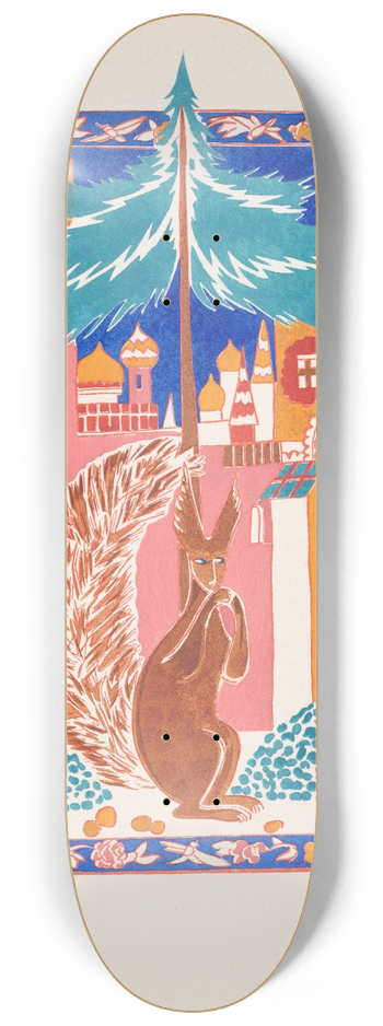 Natalia Goncharova - Conte de tsar Saltan et de son fils le glorieux et puissant prince Gvidon Saltanovitch, et de sa belle princesse Cygne pl 8 8.25 inch art skate deck