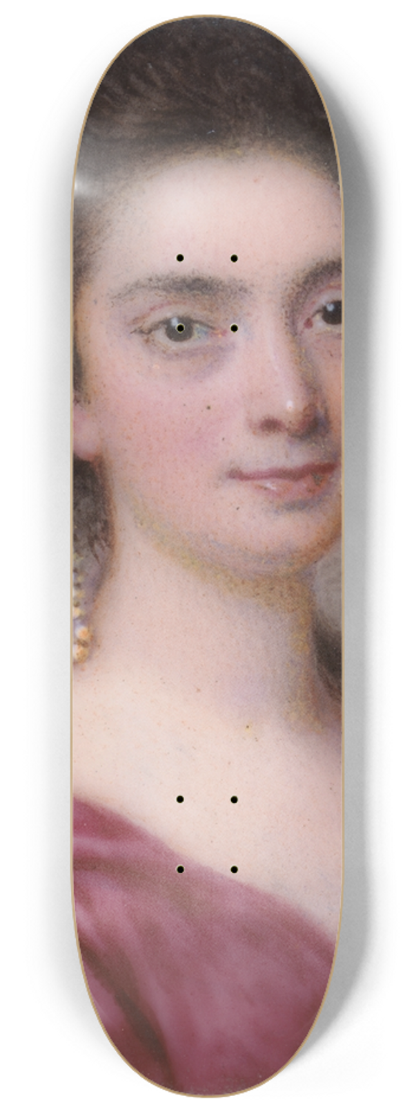 Nathaniel Hone - Portrait of a Lady 8.25 inch art skate deck