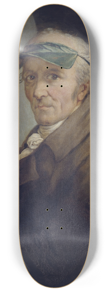 Anton Graff - Self-Portrait with Eye-shade 8.25 inch art skate deck