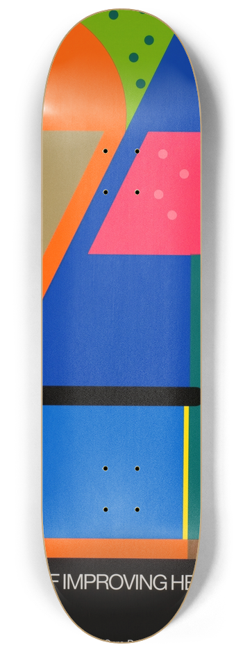 National Institutes of Health - 25 years of improving health care 8.25 inch art skate deck