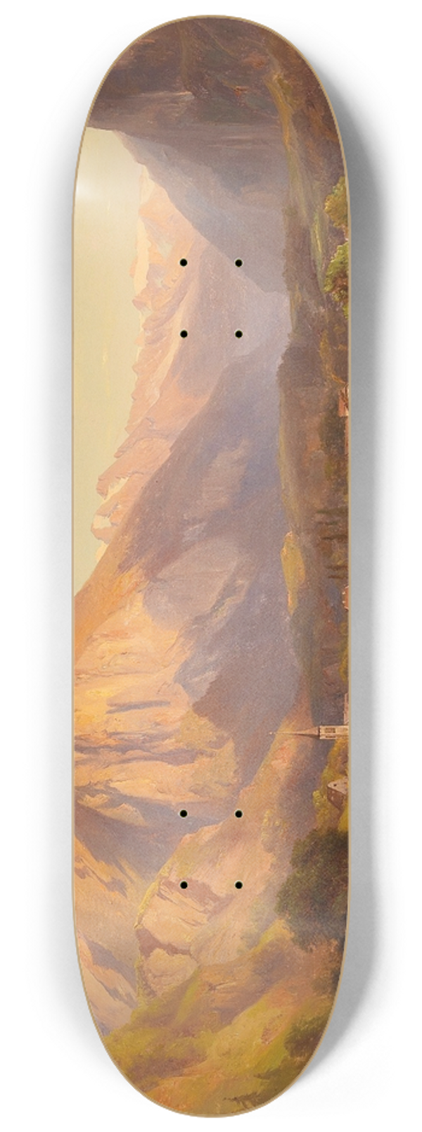 Anton Hansch - Alpine Landscape 8.25 inch art skate deck