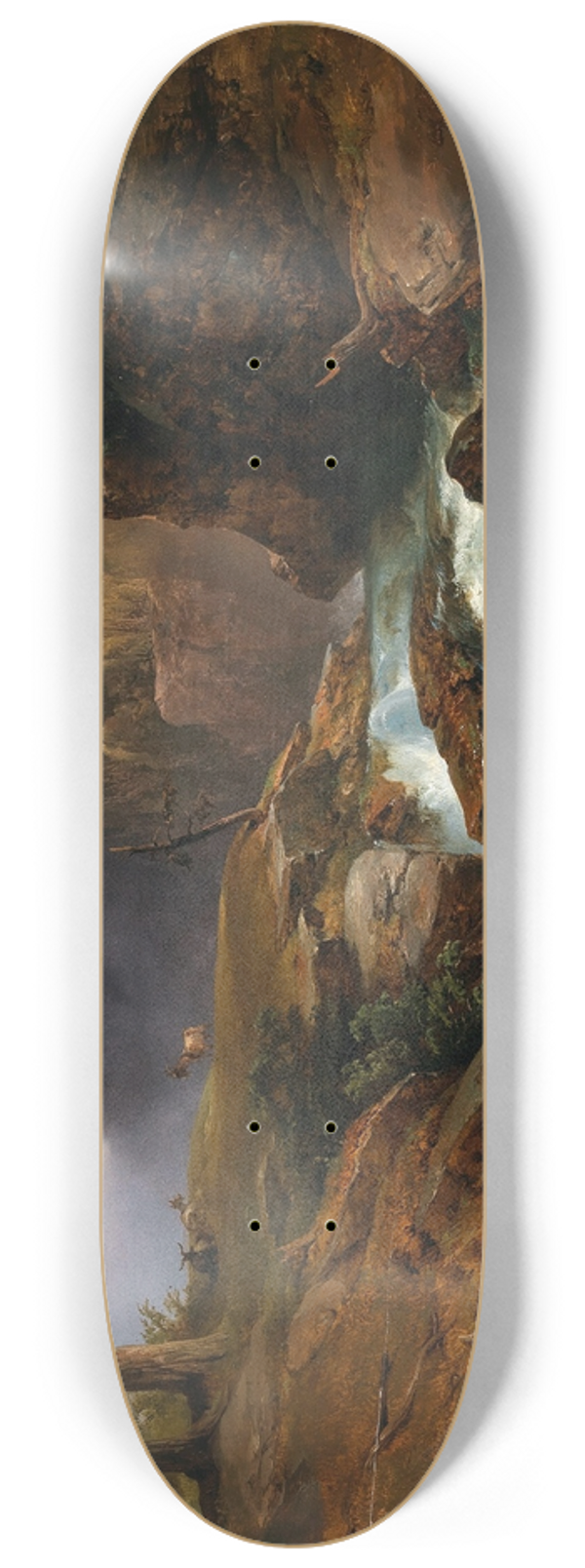 Anton Hansch - A Mountain Stream, Landscape in Schoppernau 8.25 inch art skate deck