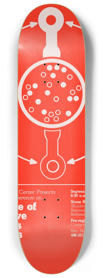 National Institutes of Health - Coexistence of neuroactive substances in neurons 8.25 inch art skate deck